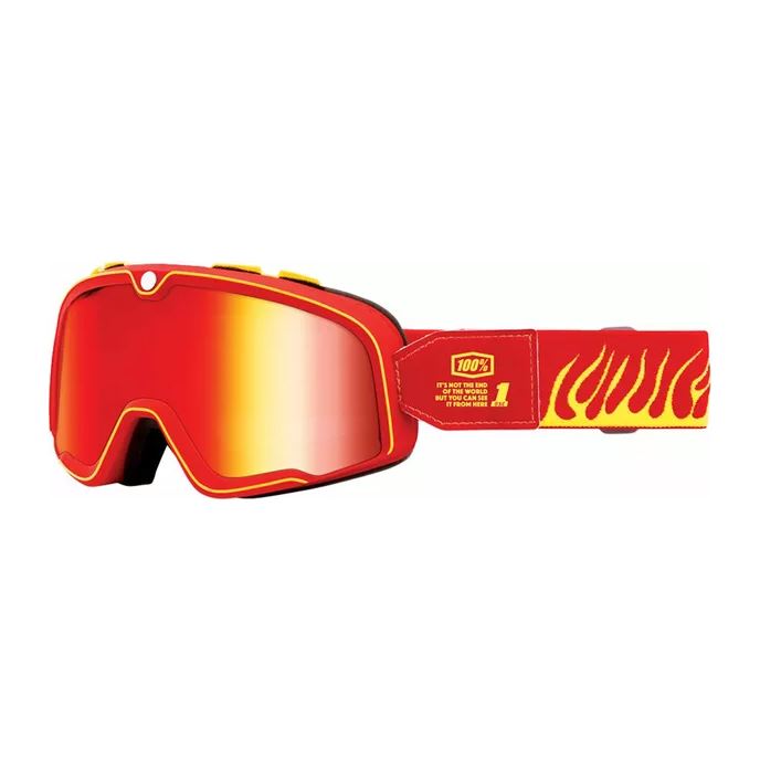 100% MX Goggles Barstow Death Spray Red Mirror
